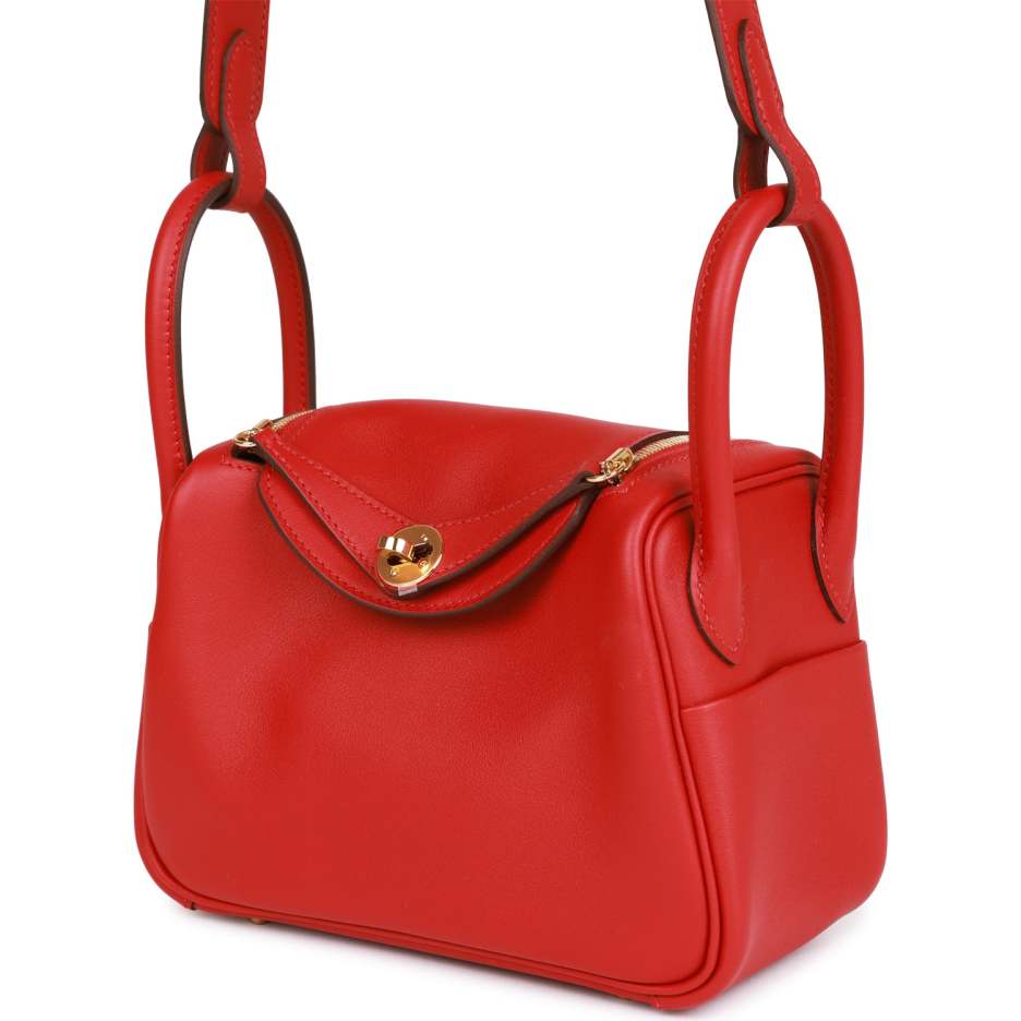 hermès mini lindy rouge piment swift gold hardware hermès mini lindy rouge piment swift gold hardware