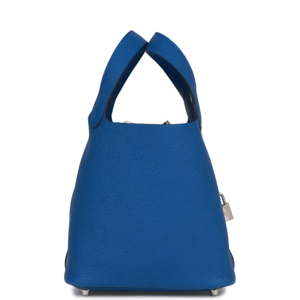 hermès picotin lock 18 bleu france clemence palladium hardware