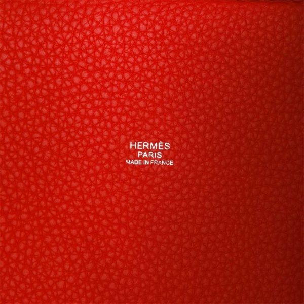 hermès picotin lock 18 vermillion clemence palladium hardware