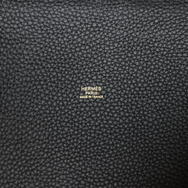 hermès picotin lock 22 black clemence gold hardware