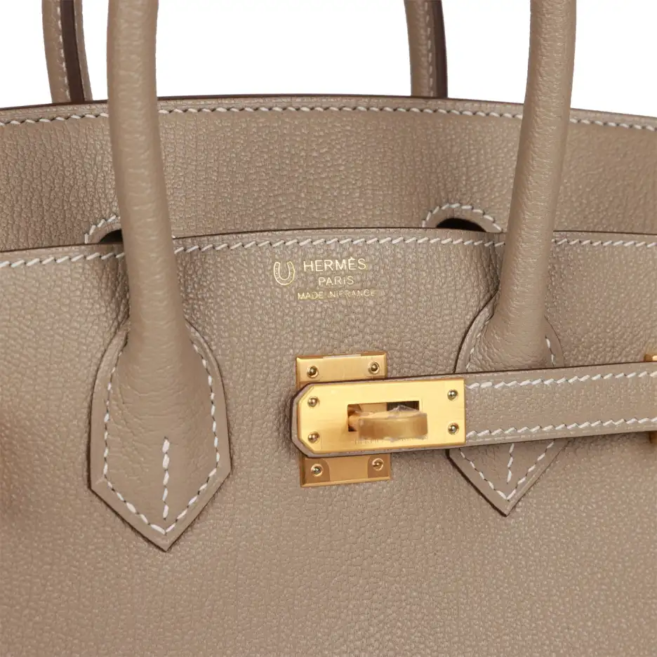 hermès special order (hss) birkin 25 gris tourterelle verso chevre brushed gold hardware hermès special order (hss) birkin 25 gris tourterelle verso chevre brushed gold hardware