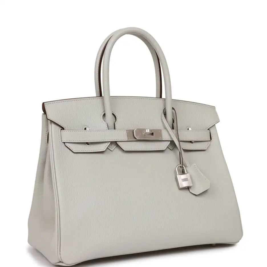 hermès special order (hss) birkin 30 gris perle verso chevre brushed palladium hardware hermès special order (hss) birkin 30 gris perle verso chevre brushed palladium hardware