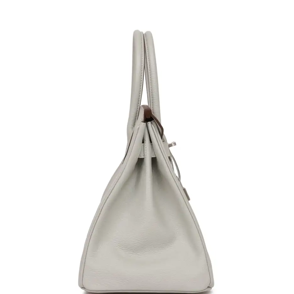 hermès special order (hss) birkin 30 gris perle verso chevre brushed palladium hardware hermès special order (hss) birkin 30 gris perle verso chevre brushed palladium hardware