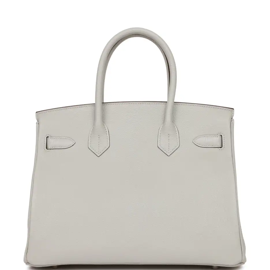 hermès special order (hss) birkin 30 gris perle verso chevre brushed palladium hardware hermès special order (hss) birkin 30 gris perle verso chevre brushed palladium hardware