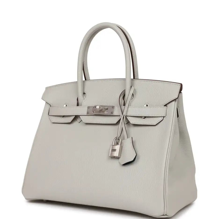 hermès special order (hss) birkin 30 gris perle verso chevre brushed palladium hardware hermès special order (hss) birkin 30 gris perle verso chevre brushed palladium hardware