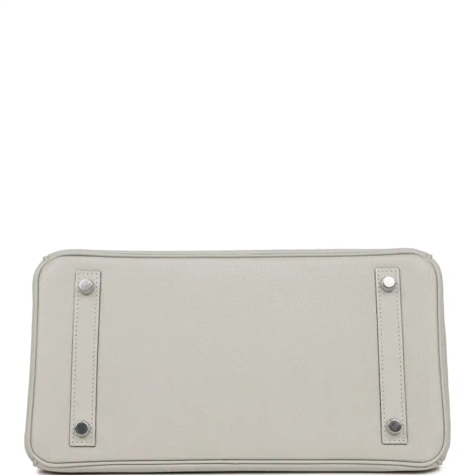 hermès special order (hss) birkin 30 gris perle verso chevre brushed palladium hardware hermès special order (hss) birkin 30 gris perle verso chevre brushed palladium hardware