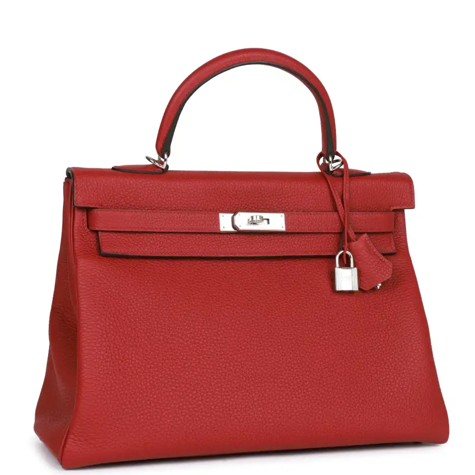hermès special order (hss) kelly retourne 35 rouge grenat verso togo palladium hardware hermès special order (hss) kelly retourne 35 rouge grenat verso togo palladium hardware