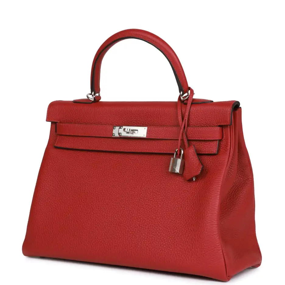 hermès special order (hss) kelly retourne 35 rouge grenat verso togo palladium hardware hermès special order (hss) kelly retourne 35 rouge grenat verso togo palladium hardware