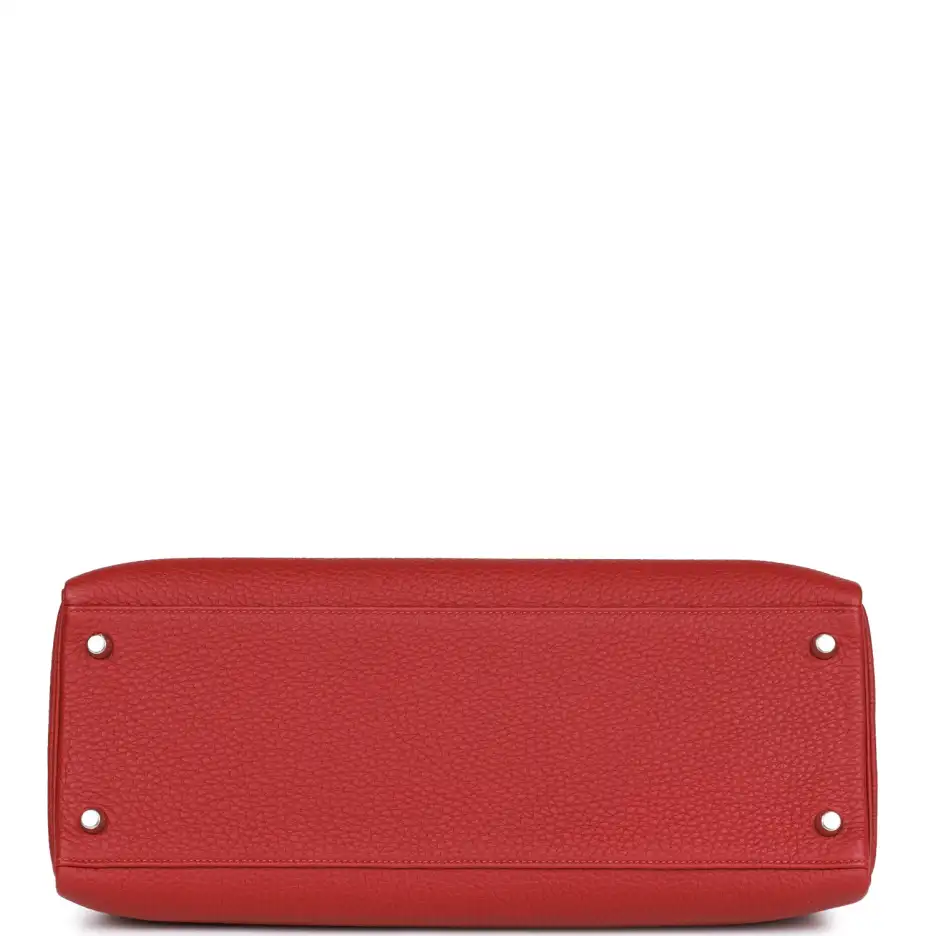 hermès special order (hss) kelly retourne 35 rouge grenat verso togo palladium hardware hermès special order (hss) kelly retourne 35 rouge grenat verso togo palladium hardware