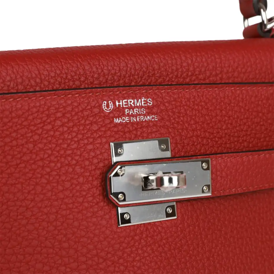 hermès special order (hss) kelly retourne 35 rouge grenat verso togo palladium hardware hermès special order (hss) kelly retourne 35 rouge grenat verso togo palladium hardware