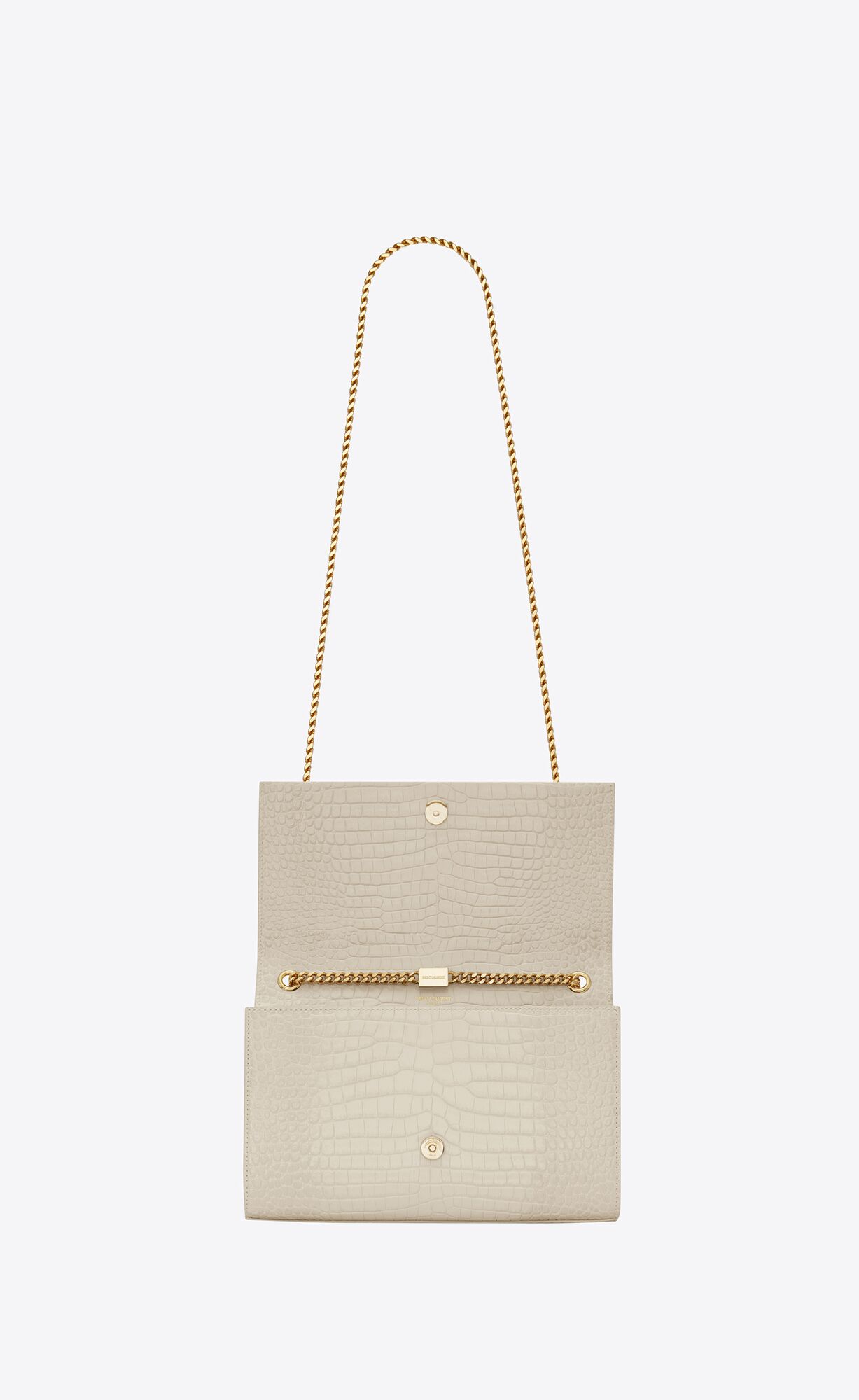medium kate tassel in crocodile embossed leather blanc vintage medium kate tassel in crocodile embossed leather blanc vintage