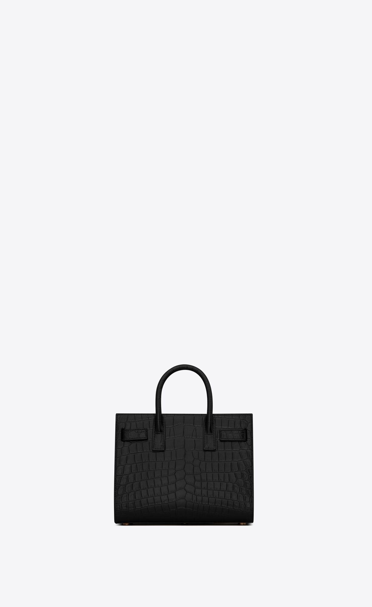 small sac de jour in matte crocodile embossed leather black small sac de jour in matte crocodile embossed leather black