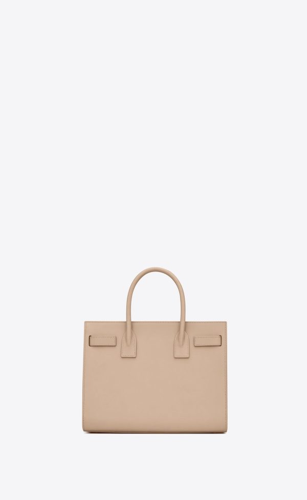 sac de jour baby in smooth leather dark beige