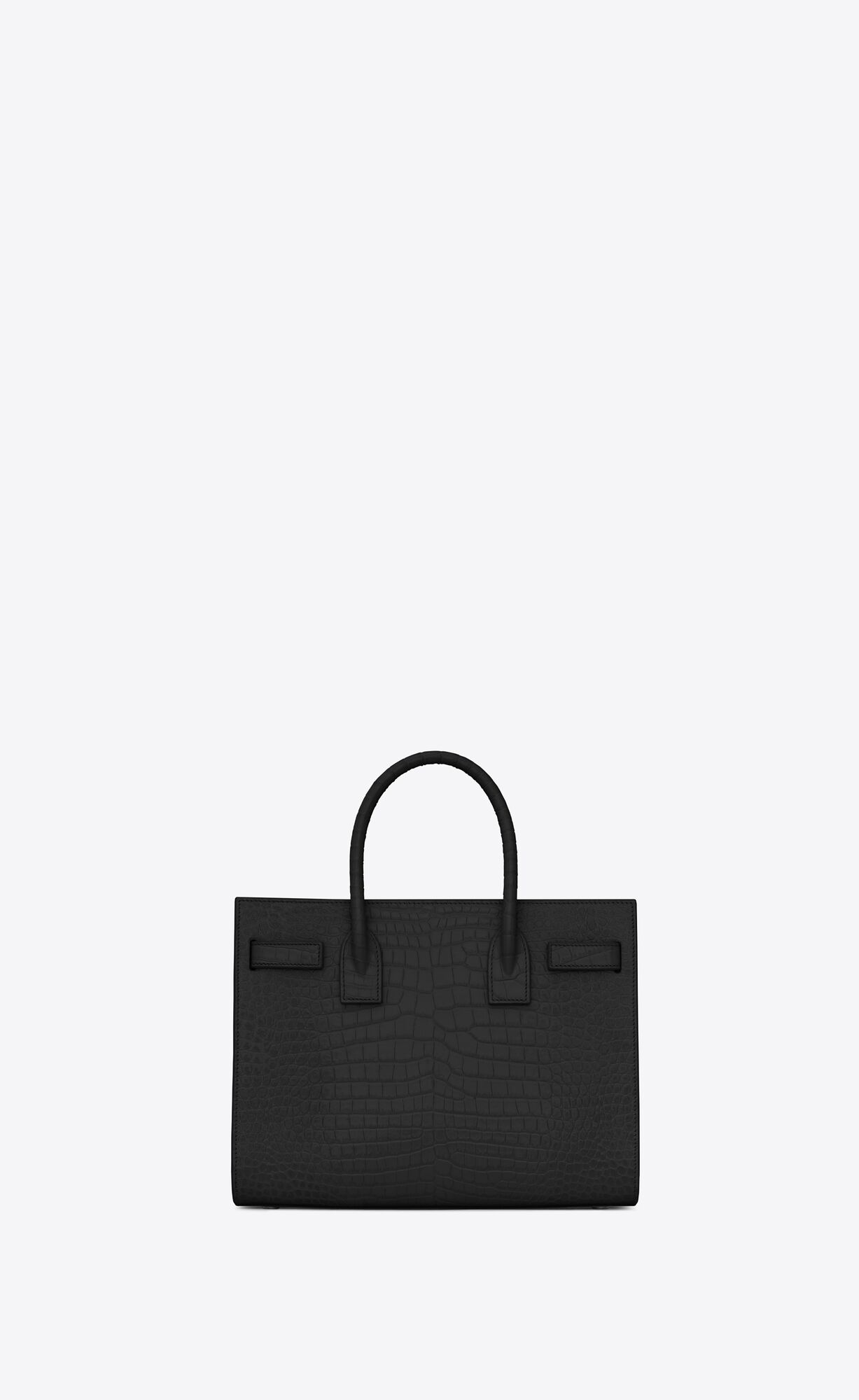 sac de jour baby in embossed crocodile leather black sac de jour baby in embossed crocodile leather black