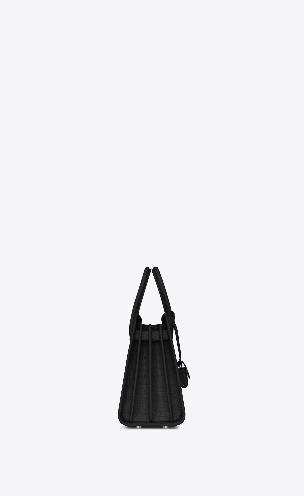 sac de jour baby in embossed crocodile leather black sac de jour baby in embossed crocodile leather black