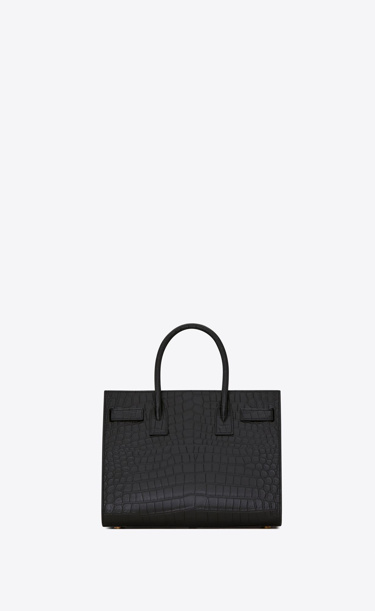 sac de jour baby in matte crocodile embossed leather black sac de jour baby in matte crocodile embossed leather black