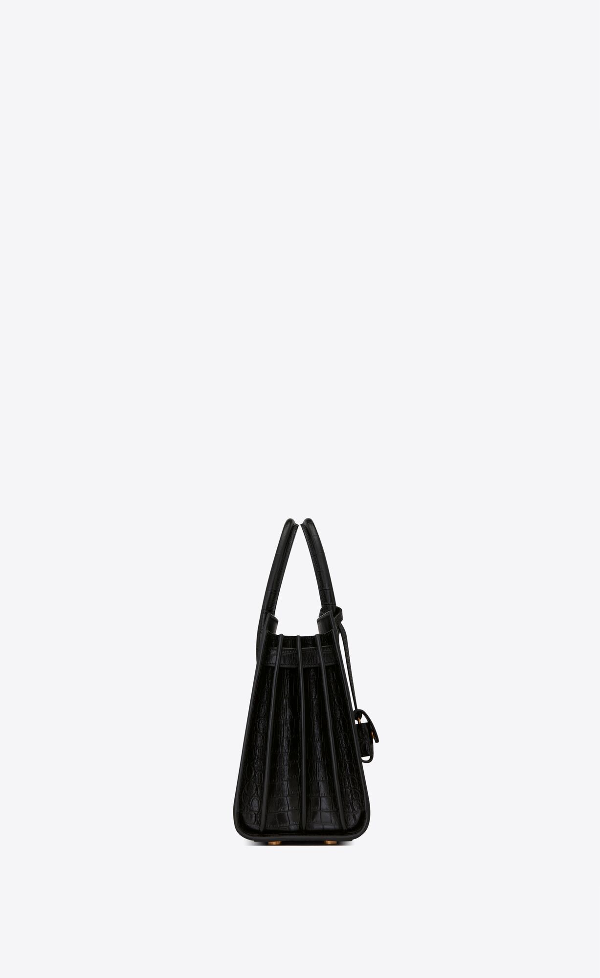 sac de jour baby in matte crocodile embossed leather black sac de jour baby in matte crocodile embossed leather black
