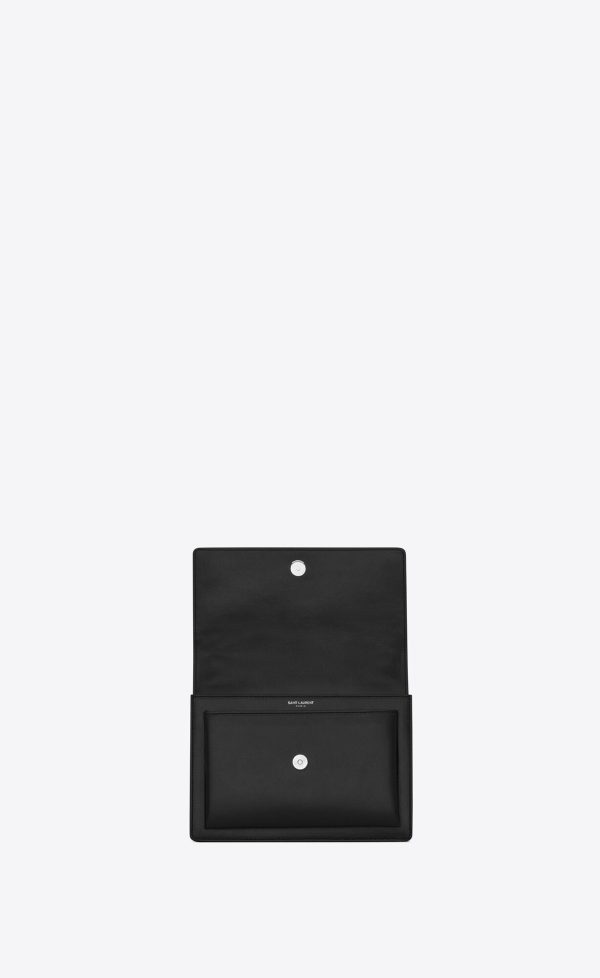 medium sunset in smooth leather noir