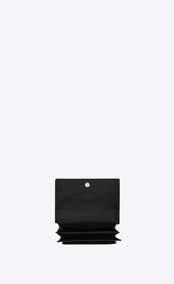 medium sunset in smooth leather noir