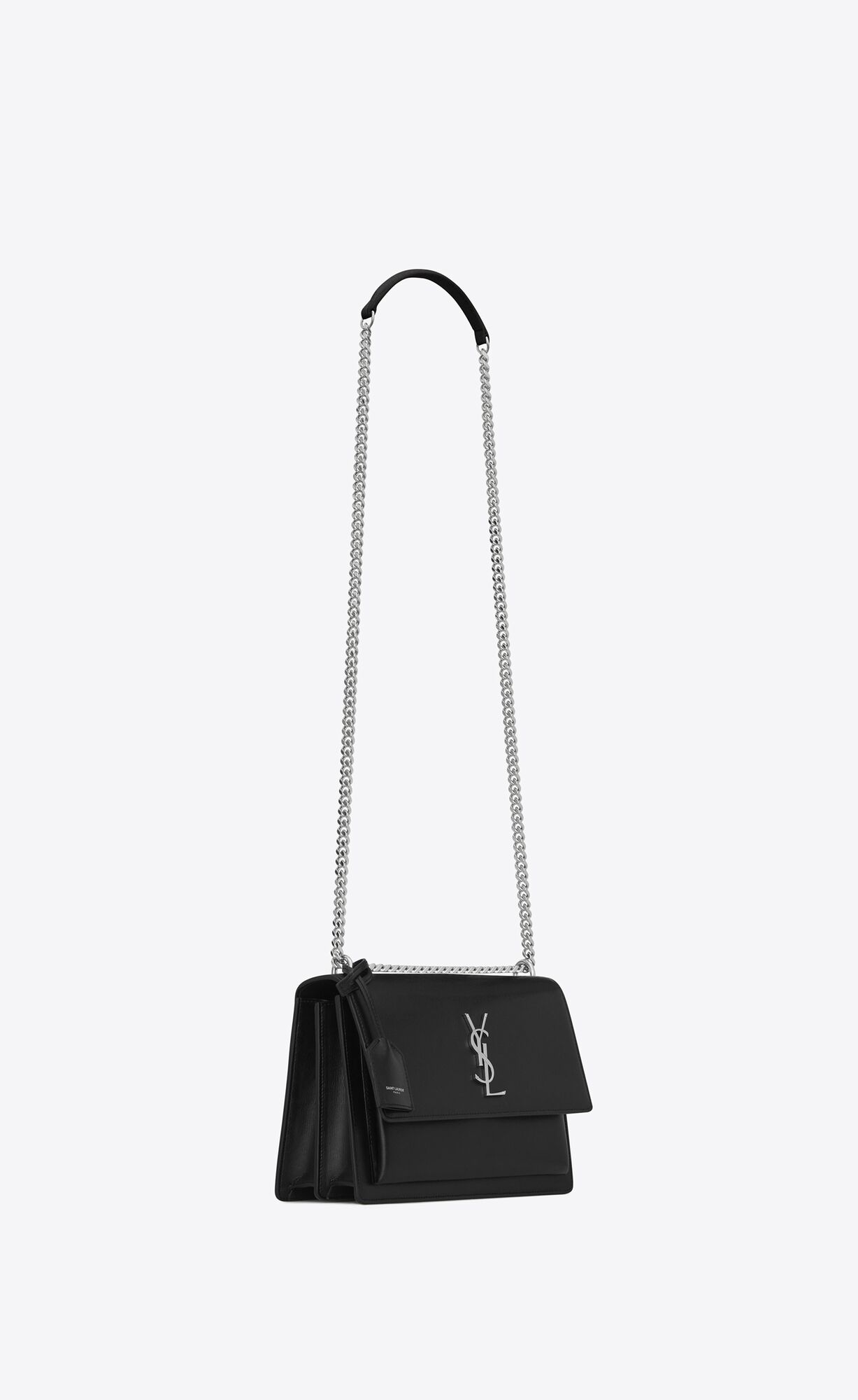 medium sunset in smooth leather noir medium sunset in smooth leather noir