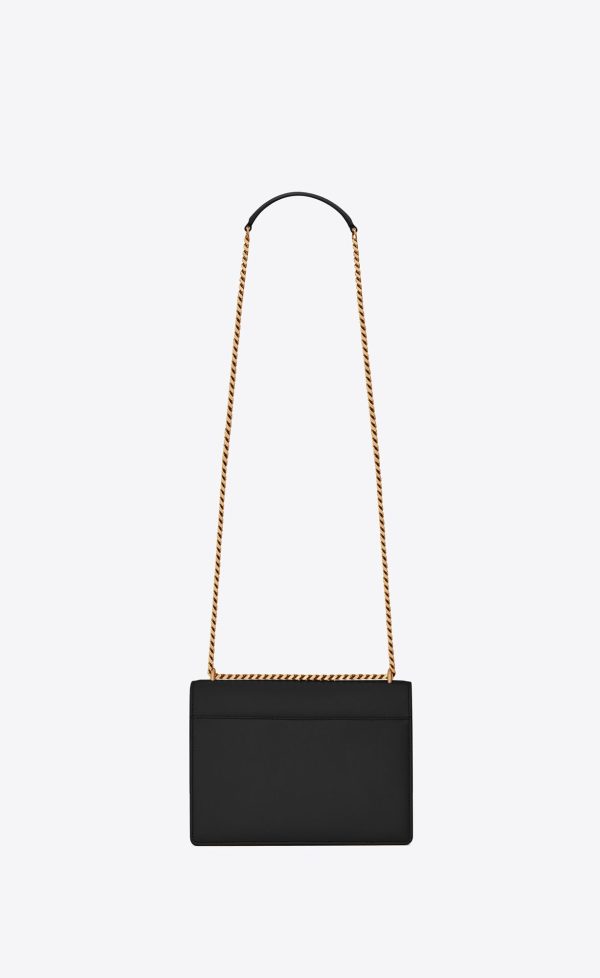 medium sunset in smooth leather noir