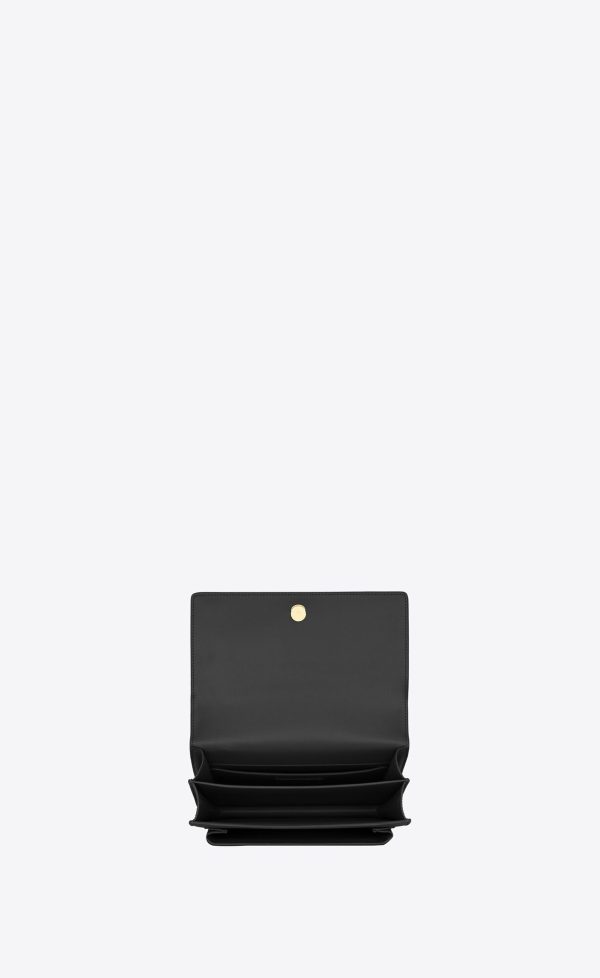 medium sunset in smooth leather noir