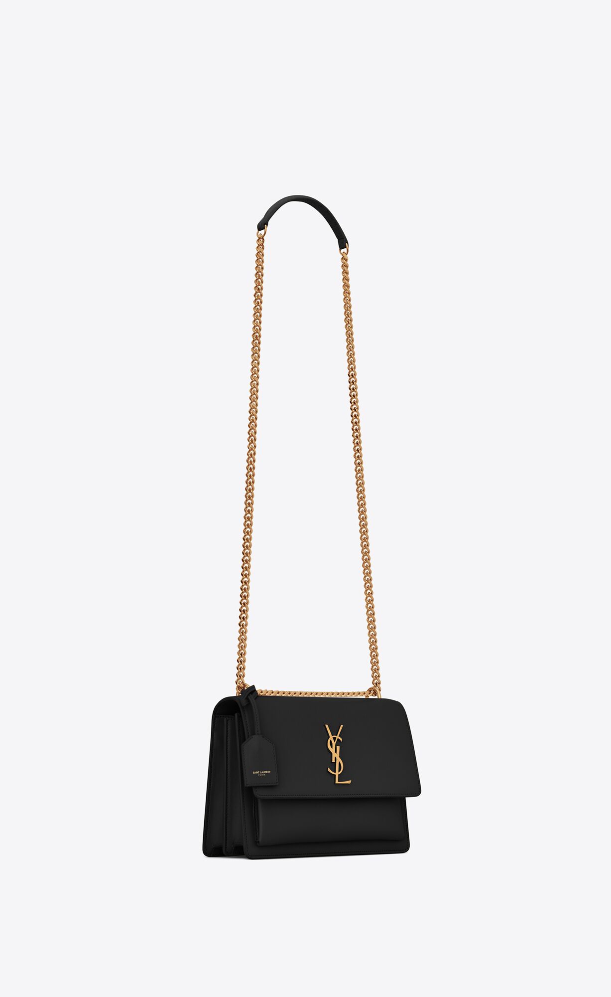 medium sunset in smooth leather noir medium sunset in smooth leather noir
