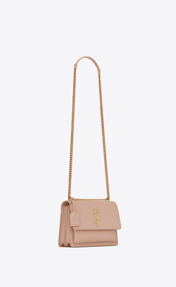 medium sunset in smooth leather rosy sand
