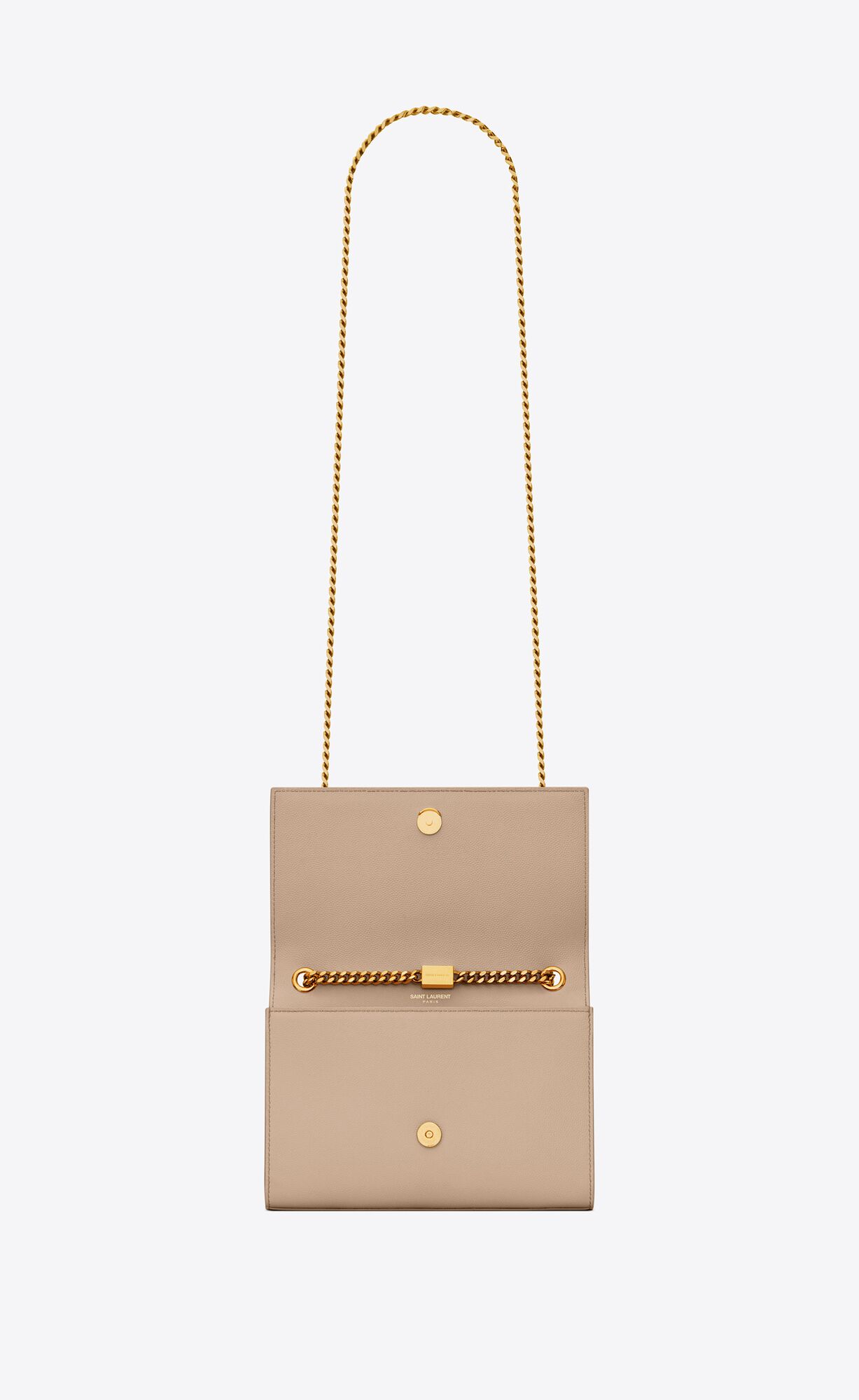 small kate in grain de poudre embossed leather dark beige small kate in grain de poudre embossed leather dark beige