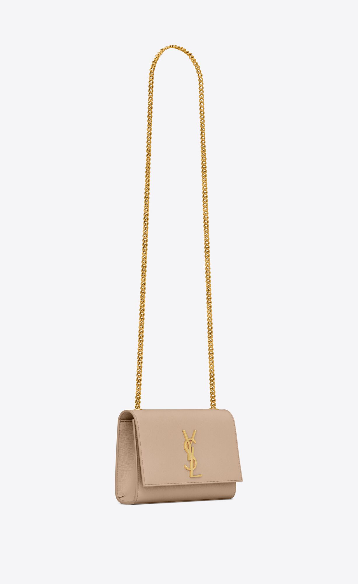 small kate in grain de poudre embossed leather dark beige small kate in grain de poudre embossed leather dark beige
