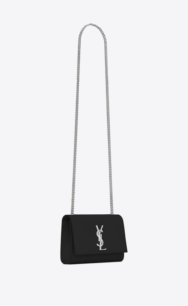 small kate in grain de poudre embossed leather black