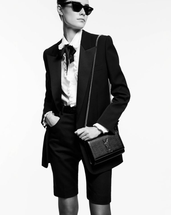 small kate in grain de poudre embossed leather black