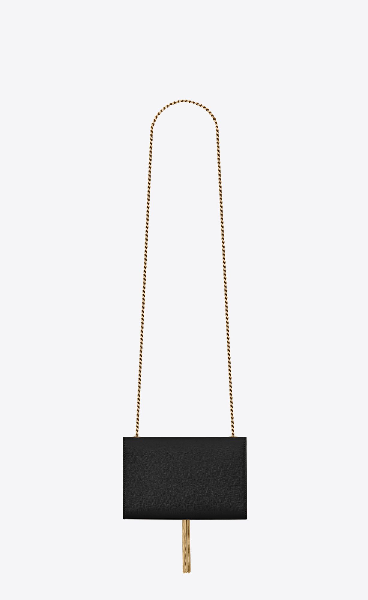 small kate tassel in grain de poudre embossed leather black small kate tassel in grain de poudre embossed leather black