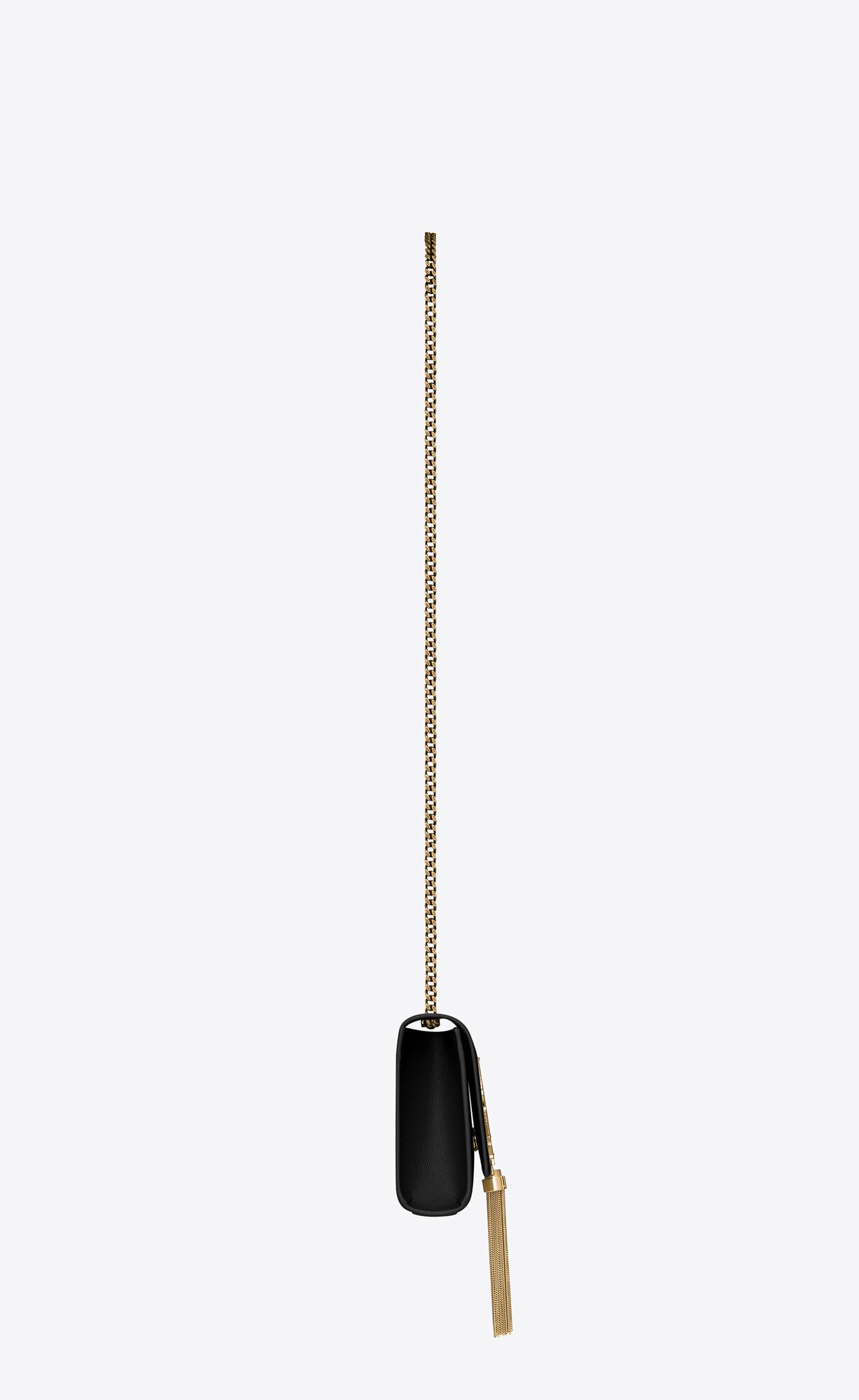 small kate tassel in grain de poudre embossed leather black small kate tassel in grain de poudre embossed leather black