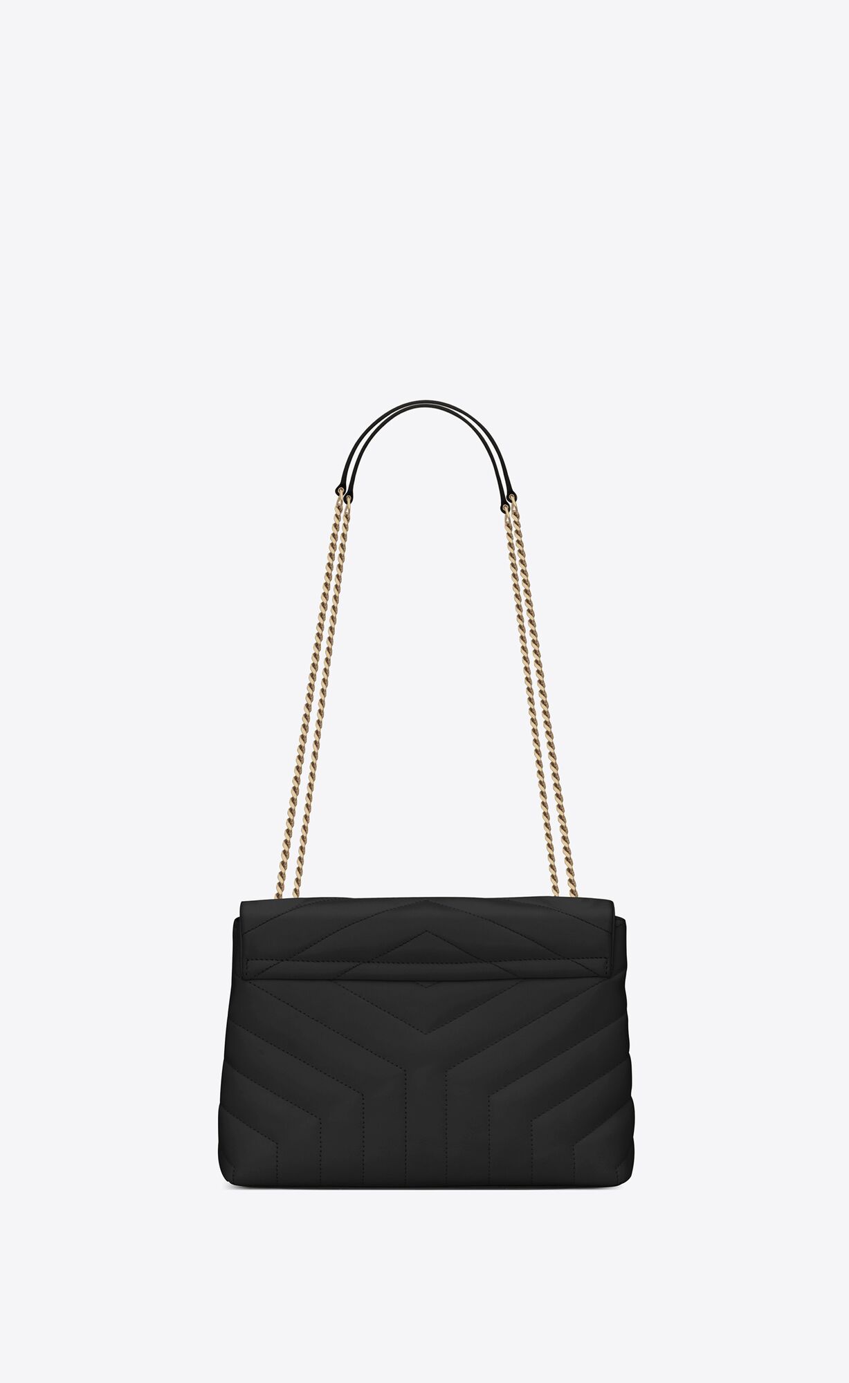small loulou in quilted leather noir small loulou in quilted leather noir