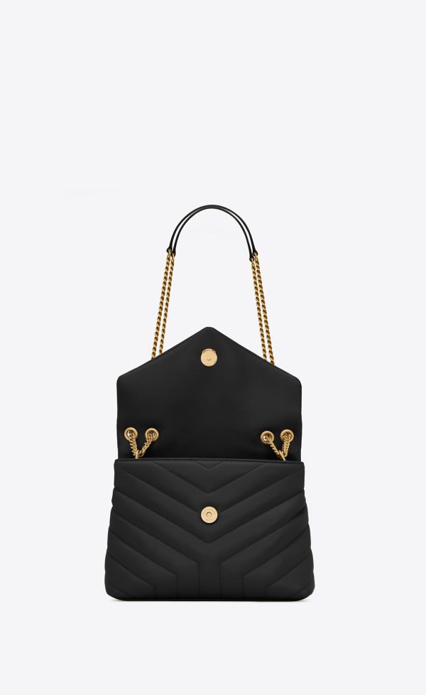 small loulou in quilted leather noir