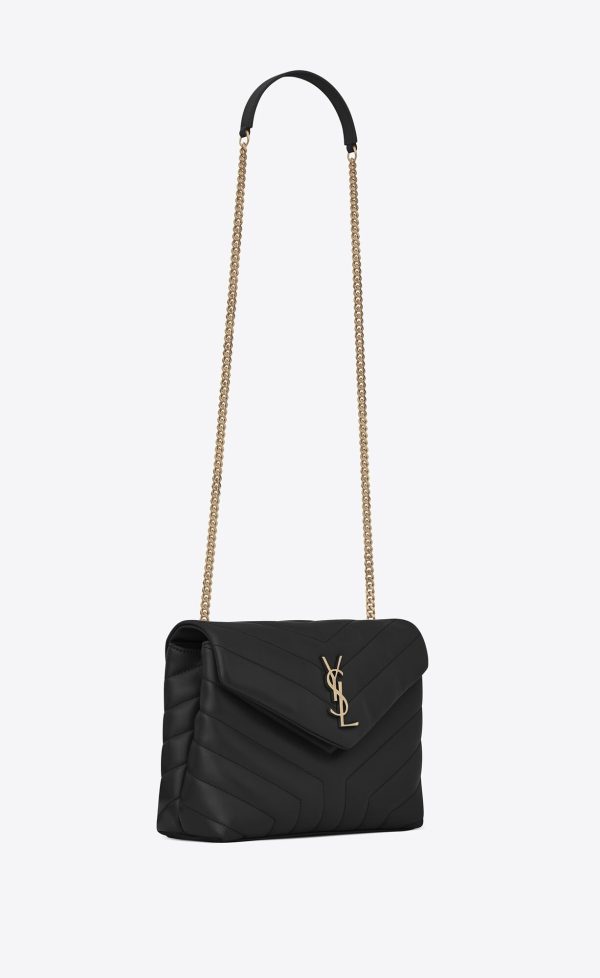 small loulou in quilted leather noir