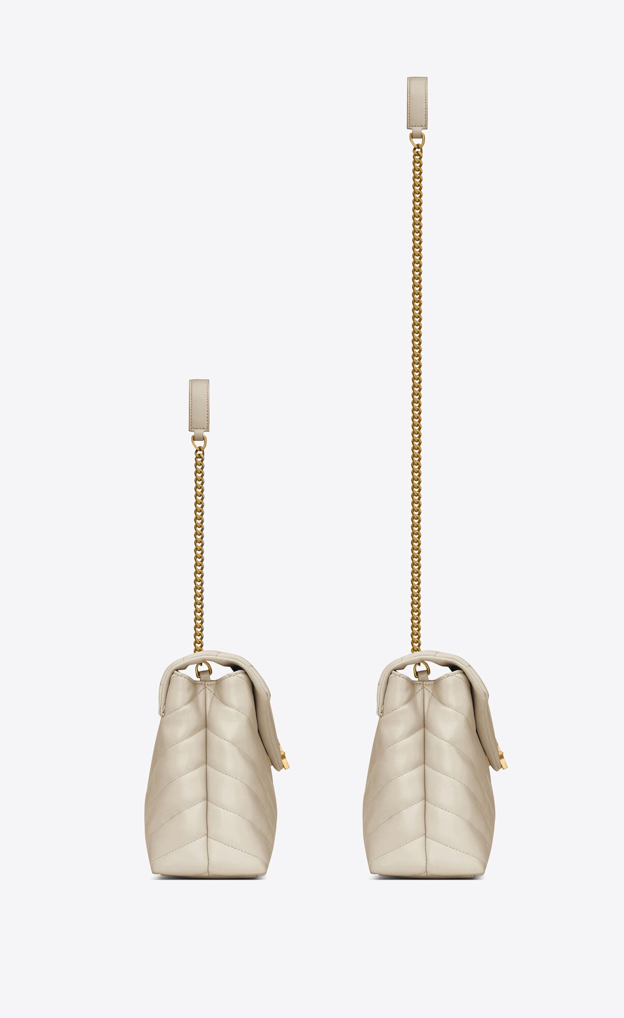 small loulou in quilted leather blanc vintage small loulou in quilted leather blanc vintage