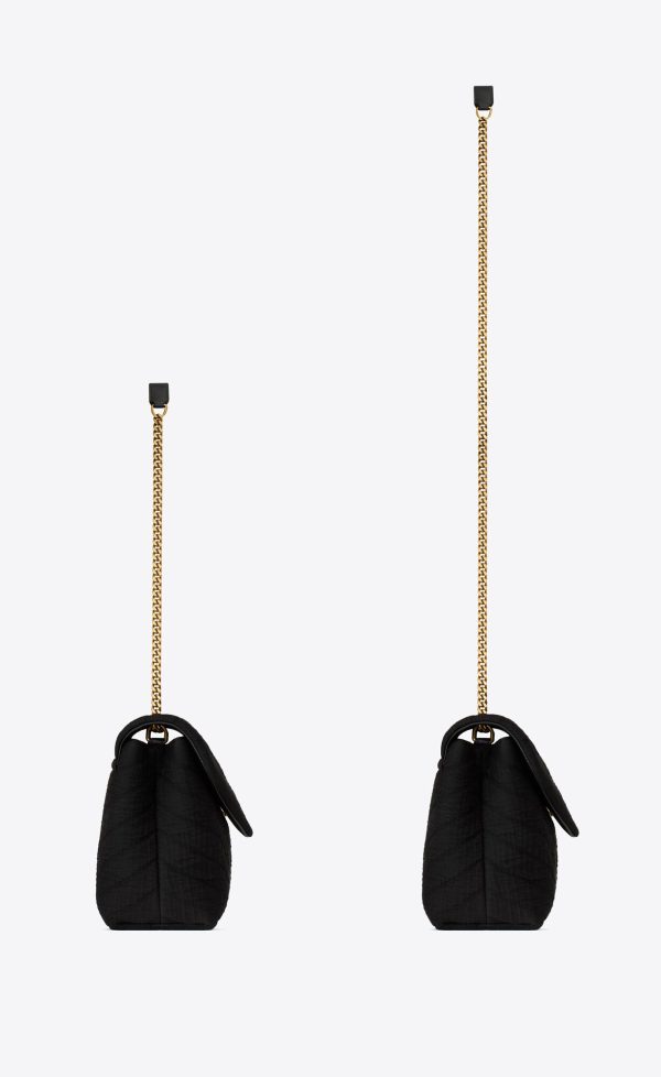 small loulou in quilted cotton black