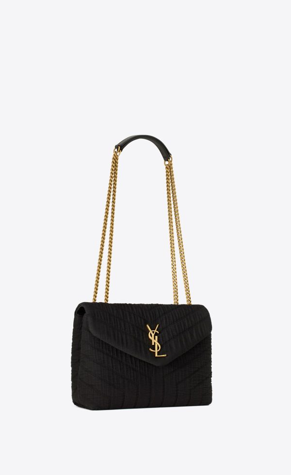 small loulou in quilted cotton black