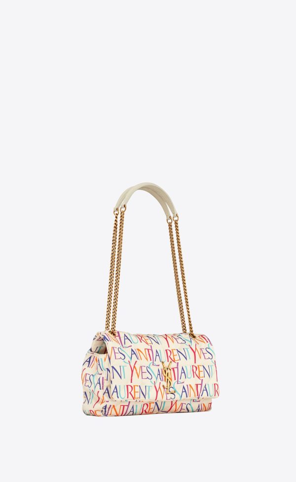jamie medium in silk blanc et multicolore