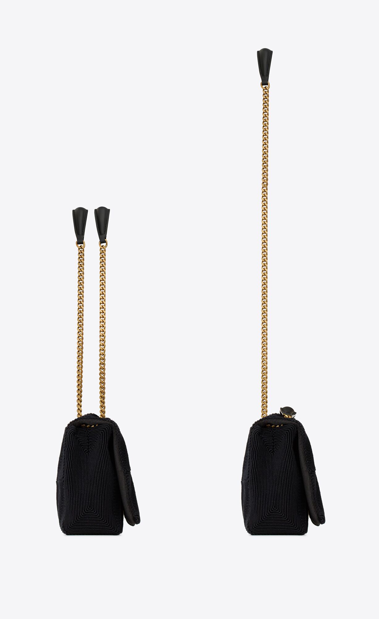 medium jamie in satin black medium jamie in satin black