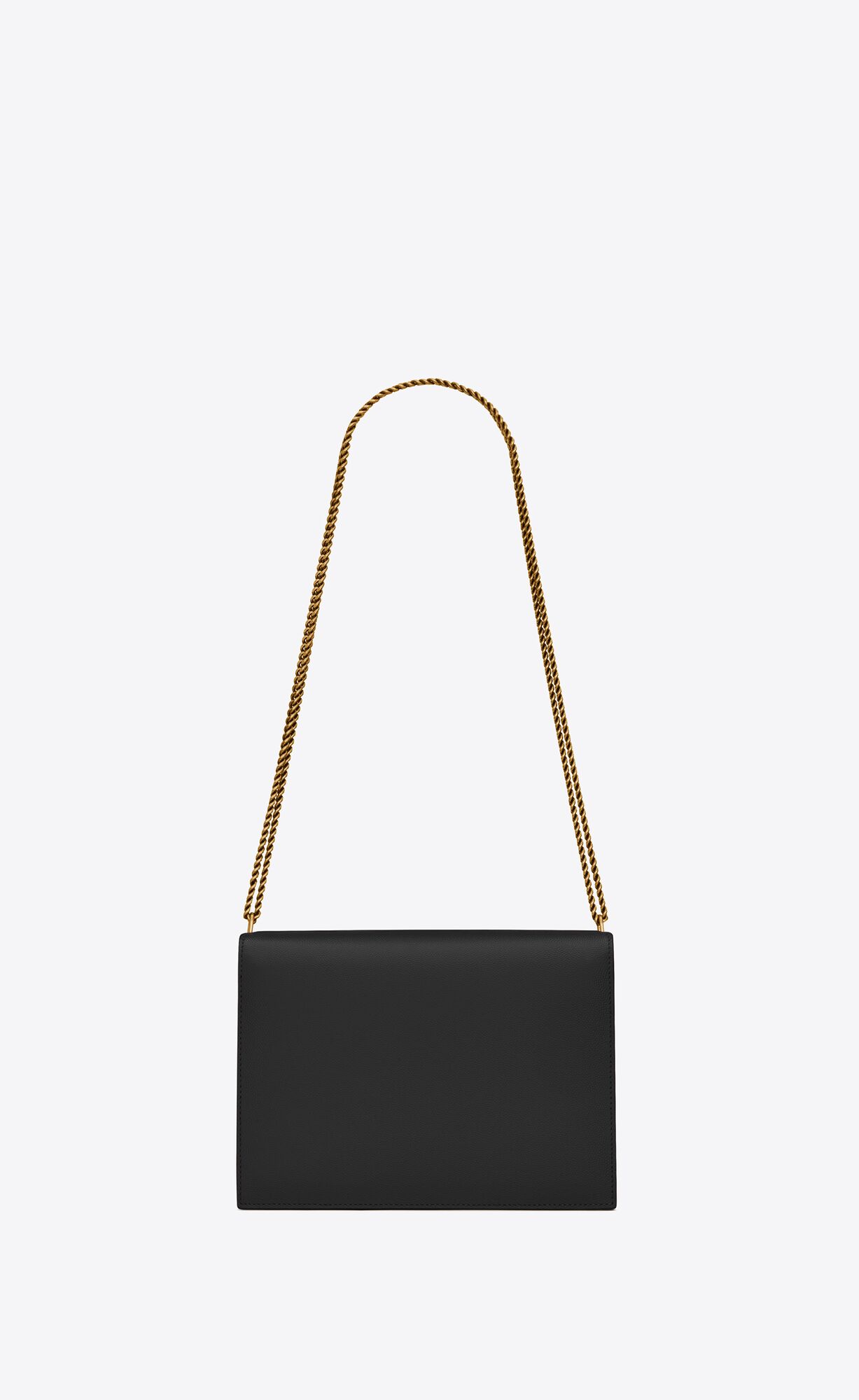 cassandra medium chain bag in grain de poudre embossed leather black cassandra medium chain bag in grain de poudre embossed leather black