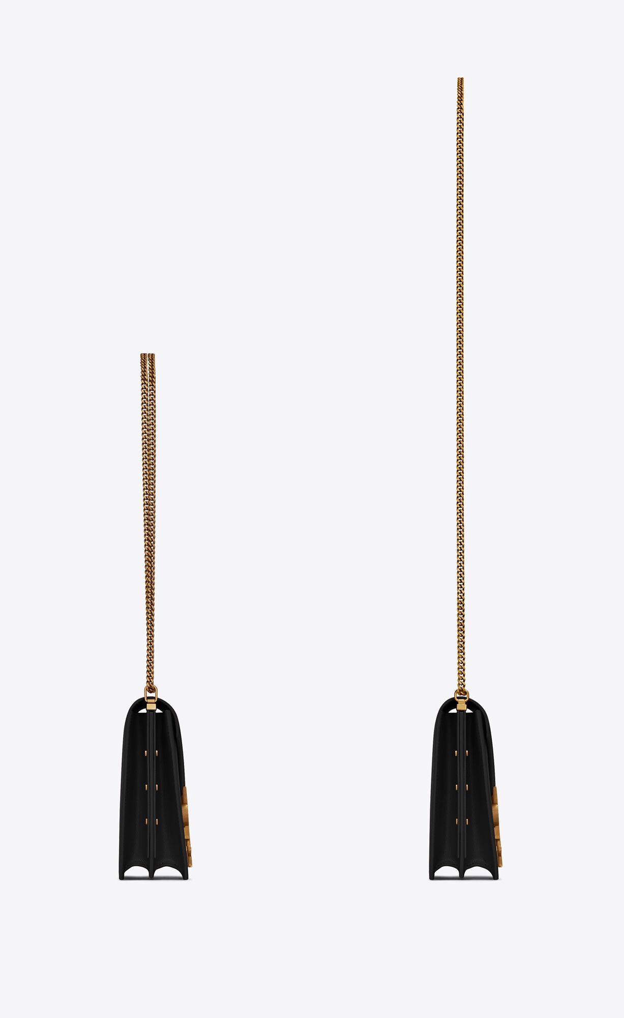 cassandra medium chain bag in grain de poudre embossed leather black cassandra medium chain bag in grain de poudre embossed leather black