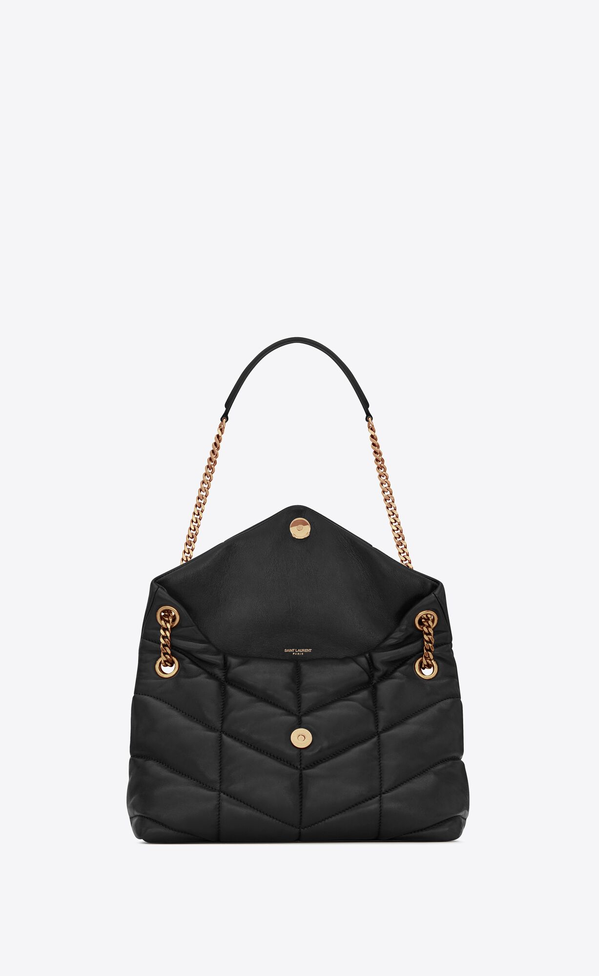 small puffer in quilted nappa leather black small puffer in quilted nappa leather black