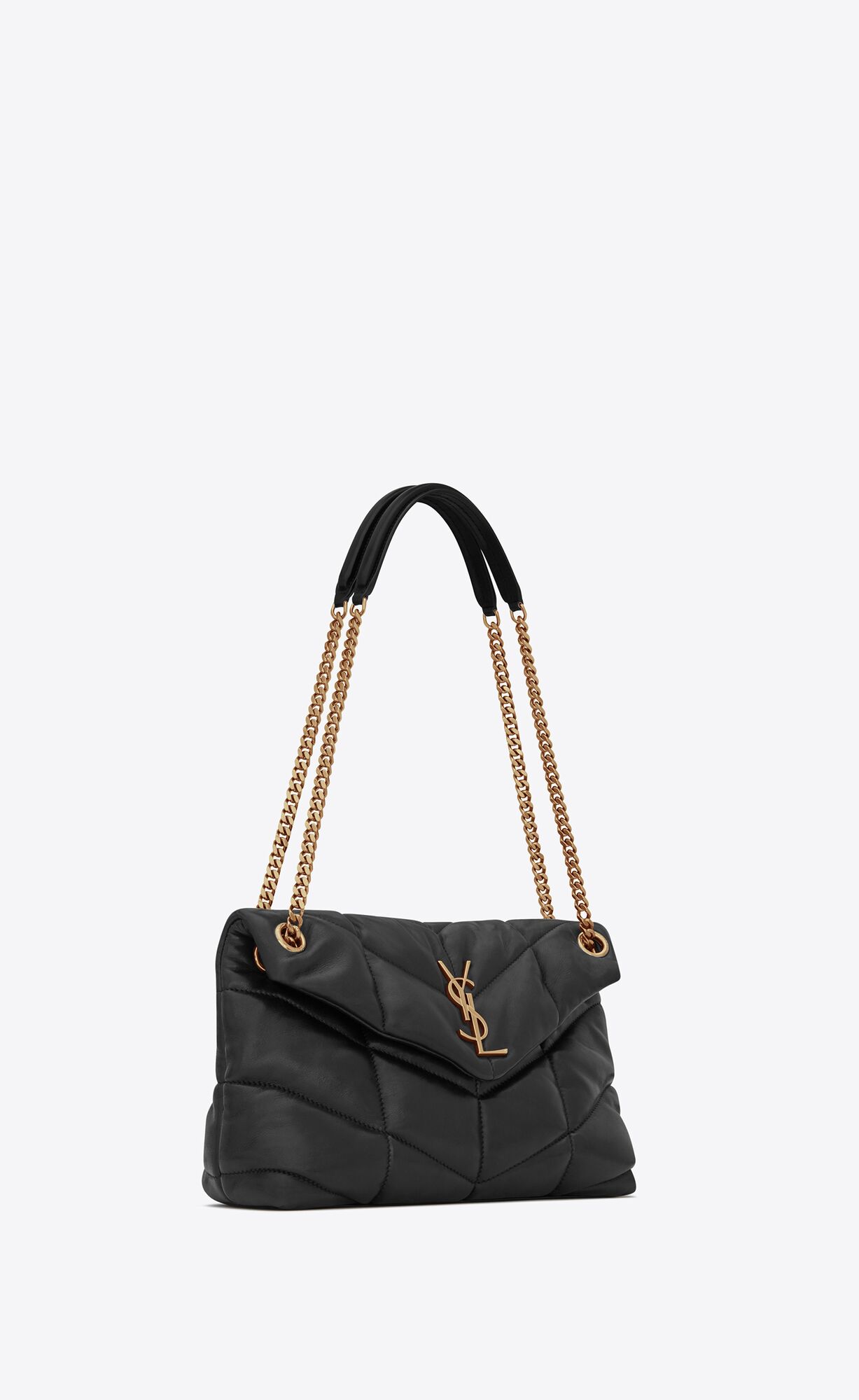 small puffer in quilted nappa leather black small puffer in quilted nappa leather black