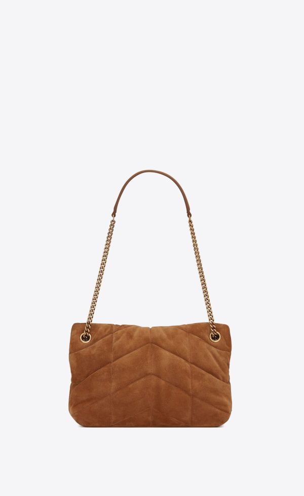small puffer in suede cinnamon