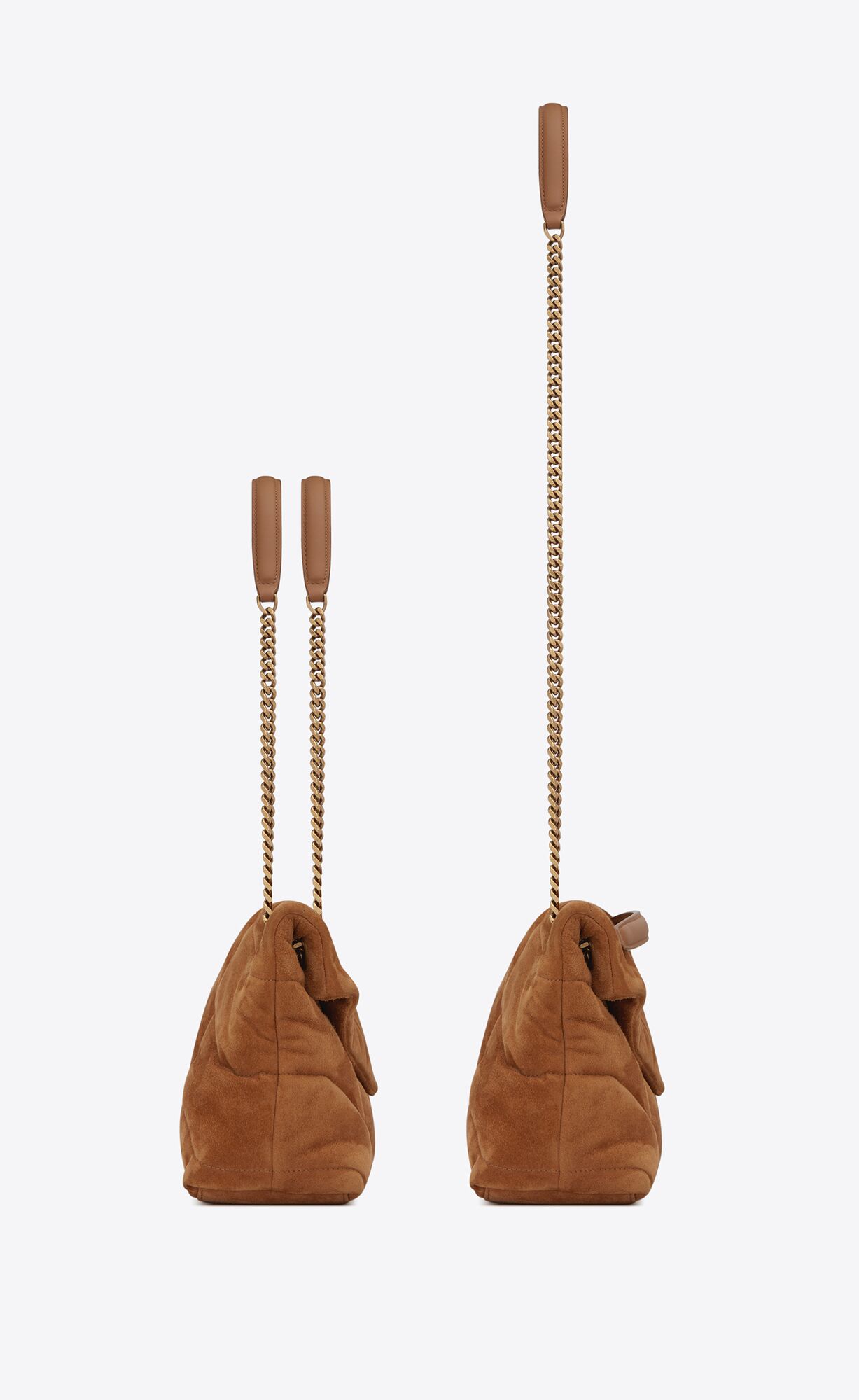 small puffer in suede cinnamon small puffer in suede cinnamon