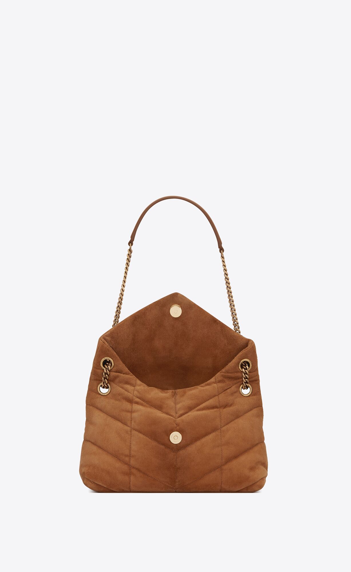 small puffer in suede cinnamon small puffer in suede cinnamon