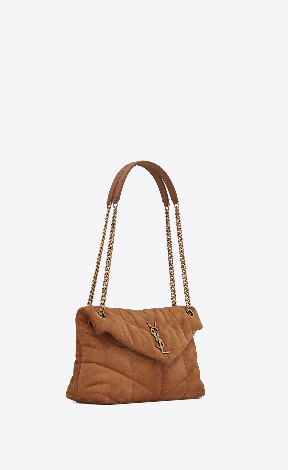 small puffer in suede cinnamon small puffer in suede cinnamon